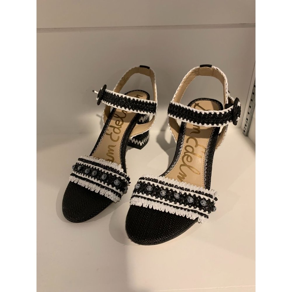Sam Edelman Black & White Heel Size 7